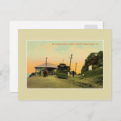 ヴィンテージトロリーステーションMauch Chunkペンシルバニア ポストカード (正面/裏面)