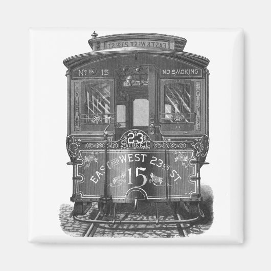 ヴィンテージトロリ冷蔵庫用マグネット マグネット (正面)