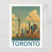 ヴィンテージトロントカナダ – CNタワースカイライン ポストカード (正面)