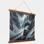 ヴィンテージトンネルを抜ける蒸気機関車 吊り下げ型タペストリー (傾斜あり)