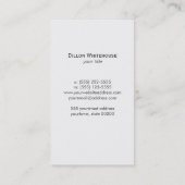 ヴィンテージトンフライエッチング自然ブラック 名刺 (裏面)