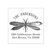 ヴィンテージトンフライファミリー名差出人住所 ラバースタンプ (インプリント)