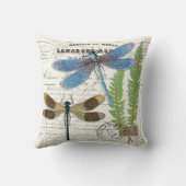 ヴィンテージトンフライファーンフランスのデコール装飾用クッション クッション (裏面)