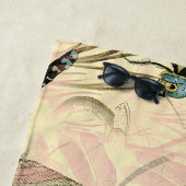 ヴィンテージトンフライプリント ビーチタオル (インサイチュ)