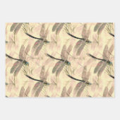 ヴィンテージトンフライプリント ラッピングペーパーシート (正面3)