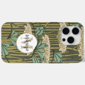 ヴィンテージトンフライリードモノグラムアールデコ Case-Mate iPhoneケース (裏面 (横))