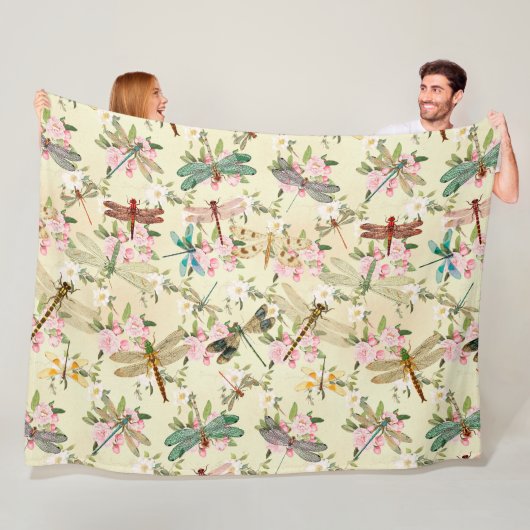 ヴィンテージトンフライ系デザイン14 フリースブランケット (インサイチュ)