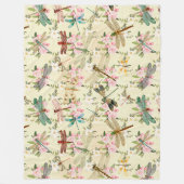 ヴィンテージトンフライ系デザイン14 フリースブランケット (正面)