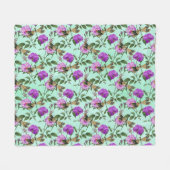 ヴィンテージトンフライ系デザイン15 フリースブランケット (正面(横))