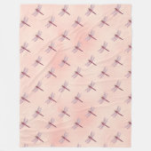 ヴィンテージトンフライ系デザイン2 フリースブランケット (正面)