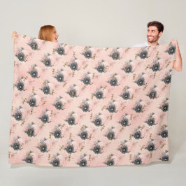 ヴィンテージトンフライ系デザイン4 フリースブランケット