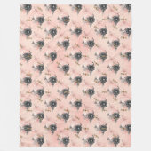 ヴィンテージトンフライ系デザイン4 フリースブランケット (正面)