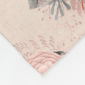 ヴィンテージトンフライ系デザイン4 フリースブランケット (角)