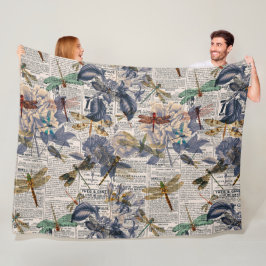 ヴィンテージトンフライ系デザイン5 フリースブランケット