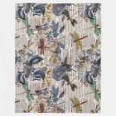 ヴィンテージトンフライ系デザイン5 フリースブランケット (正面)