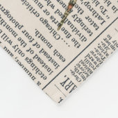 ヴィンテージトンフライ系デザイン5 フリースブランケット (角)