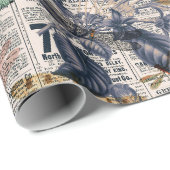 ヴィンテージトンフライ系デザイン5 ラッピングペーパー (ロールコーナー)