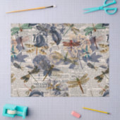 ヴィンテージトンフライ系デザイン5 薄葉紙 (クラフト)