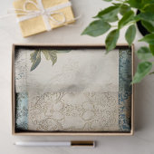 ヴィンテージトンボのコラージュ植物的なデコパージュ 薄葉紙 (ギフト)