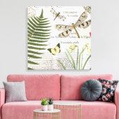 ヴィンテージトンボの引き伸ばしキャンバス キャンバスプリント (インサイチュ (リビング))