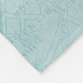 ヴィンテージトンボの色あせたフローラ背景 フリースブランケット (角)