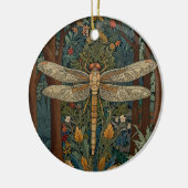 ヴィンテージトンボデザインロマンチックなボホ植物学 セラミックオーナメント (左)