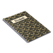 ヴィンテージトンボパーソナライズされたイ ノートブック (右側)