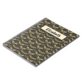 ヴィンテージトンボパーソナライズされたイ ノートブック (左側)