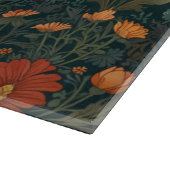 ヴィンテージトンボフローラグリーンリーbohoシック カッティングボード (角)