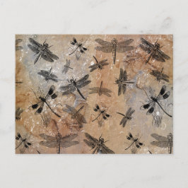 ヴィンテージトンボ動揺してイ昆虫学パターン シーズンポストカード