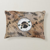 ヴィンテージトンボ動揺してイ昆虫学モノグラム アクセントクッション (裏面)