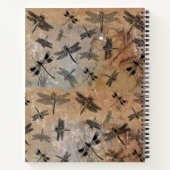 ヴィンテージトンボ動揺してイ昆虫学モノグラム ノートブック (裏面)