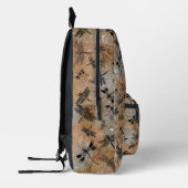 ヴィンテージトンボ動揺してイ昆虫学モノグラム プリントバックパック (左)