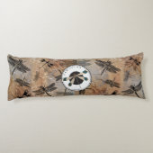 ヴィンテージトンボ動揺してイ昆虫学モノグラム ボディピロー (裏面)