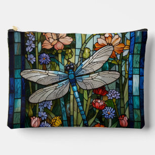 ヴィンテージトンボ絵を描イ芸術の植物学の宝庫 アクセサリーポーチ
