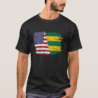 ヴィンテージトーゴとトーゴ国旗を持つアメリカ人 Tシャツ