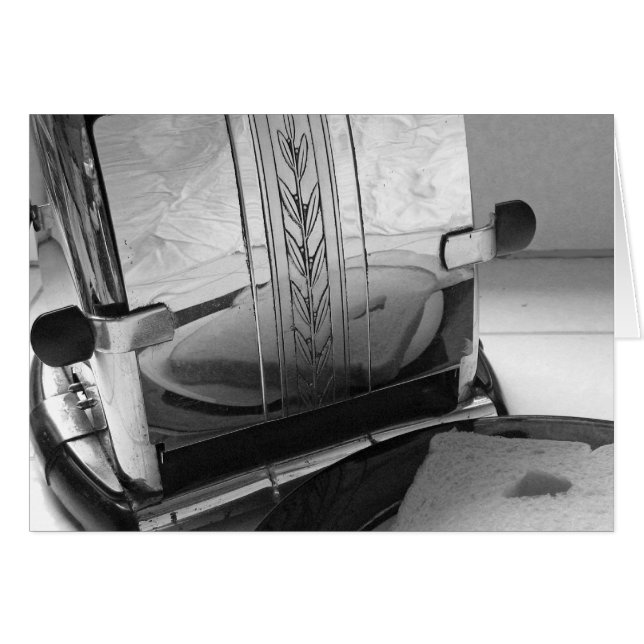 ヴィンテージトースターキッチンアートカード (正面横)