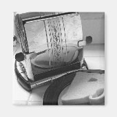 ヴィンテージトースターキッチンアート冷蔵庫用マグネット マグネット (正面)