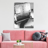 ヴィンテージトースターブラック&ホワイトキャンバスプリント キャンバスプリント (インサイチュ (リビング))