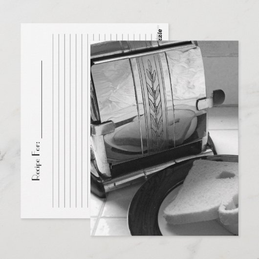 ヴィンテージトースターレシピカード葉書 ポストカード (正面/裏面)