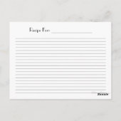 ヴィンテージトースターレシピカード葉書 ポストカード (裏面)