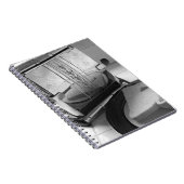 ヴィンテージトースター白黒キッチンアートノート ノートブック (右側)