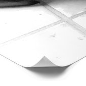 ヴィンテージトースター白黒キッチンプリント ポスター (角)