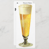 ヴィンテージトールビ霜の降りたー荷車を引くル、バチュラーパーティ 招待状 (正面/裏面)