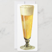 ヴィンテージトールビ霜の降りたー荷車を引くル、バチュラーパーティ 招待状 (正面)