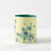 ヴィンテージトーンサンフラワーマグカップグリーン マグカップ (中央)