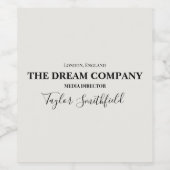 ヴィンテージトーン ワインラベル (シングルラベル)