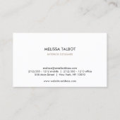 ヴィンテージドアのノッカーのロゴ（白） 名刺 (裏面)