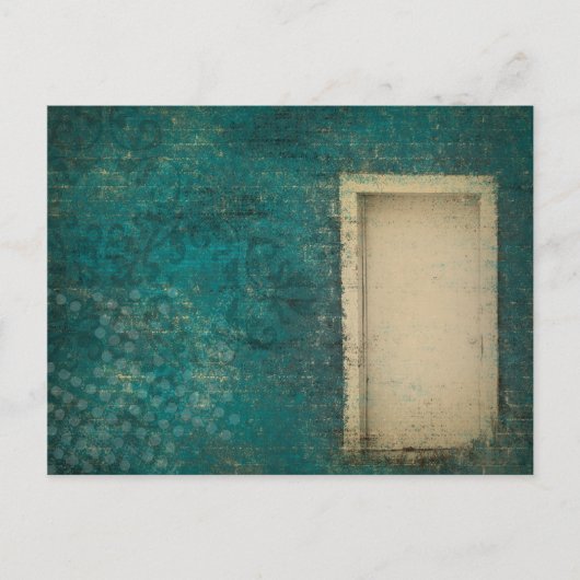 ヴィンテージドアの背景のポストカード ポストカード (正面)