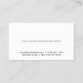 ヴィンテージドアノッカーのロゴ黒木垂直 名刺 (裏面)